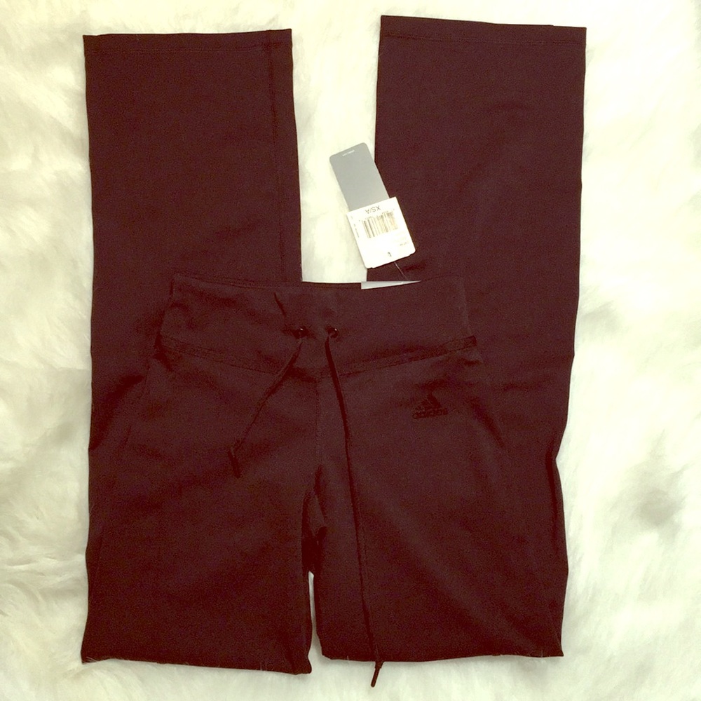 Adidas black athletic pants extra small